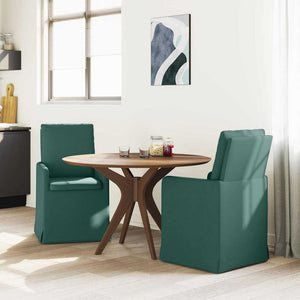Esszimmerstühle Dunkelgrün Stoff 2er Set
