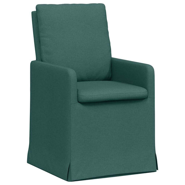 Esszimmerstühle Dunkelgrün Stoff 2er Set