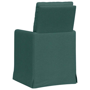 Esszimmerstühle Dunkelgrün Stoff 2er Set