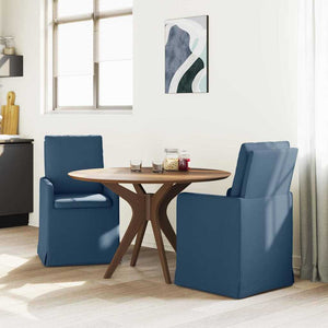 Esszimmerstühle Blau 2er Set Stoff