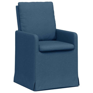 Esszimmerstühle Blau 2er Set Stoff