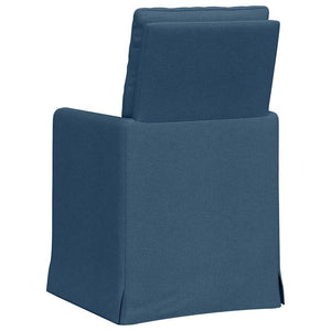 Esszimmerstühle Blau 2er Set Stoff