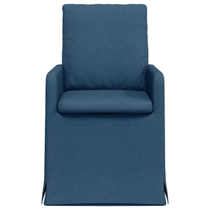 Esszimmerstühle Blau 2er Set Stoff