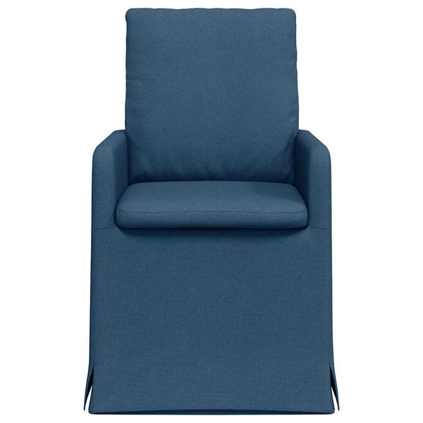 Esszimmerstühle Blau 2er Set Stoff
