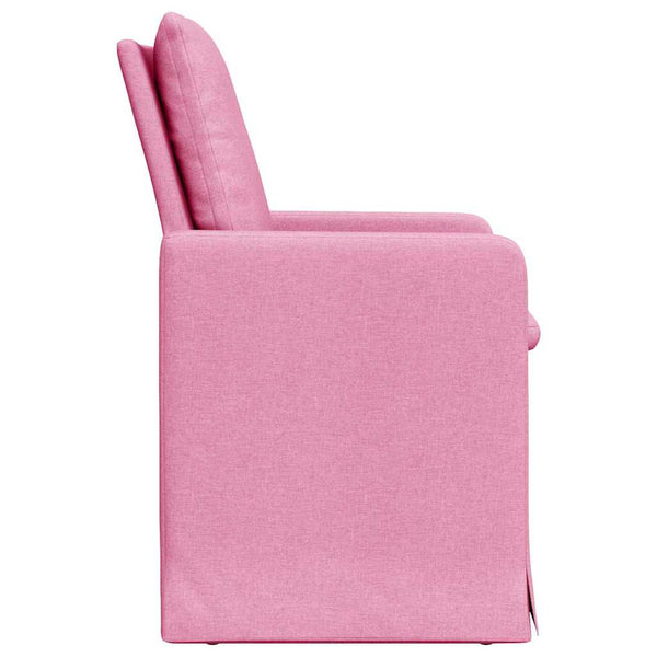 Esszimmerstühle 2er Set Rosa Stoff