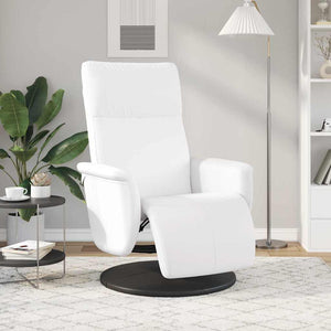 Massage Relaxsessel Weiß Kunstleder