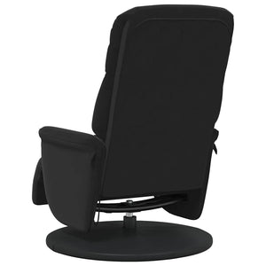 Massage Relaxsessel Schwarz Samt