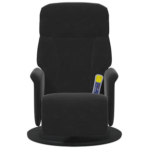 Massage Relaxsessel Schwarz Samt