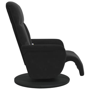 Massage Relaxsessel Schwarz Samt