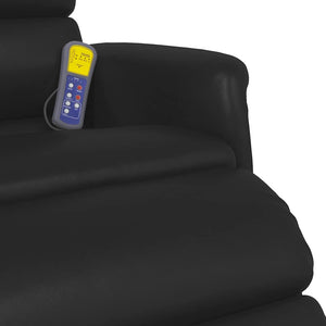 Massage Relaxsessel Schwarz Kunstleder