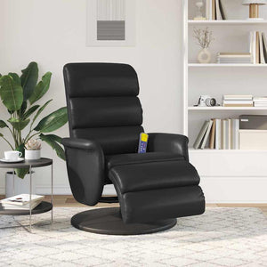 Massage Relaxsessel Schwarz Kunstleder