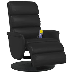 Massage Relaxsessel Schwarz Kunstleder