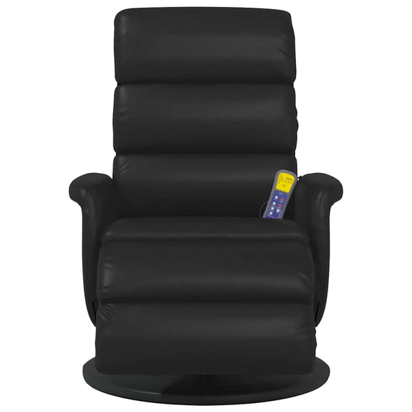 Massage Relaxsessel Schwarz Kunstleder