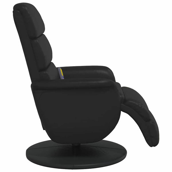 Massage Relaxsessel Schwarz Kunstleder