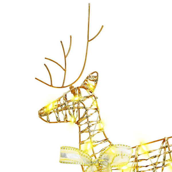 LED Rentiere Gold 4er Set