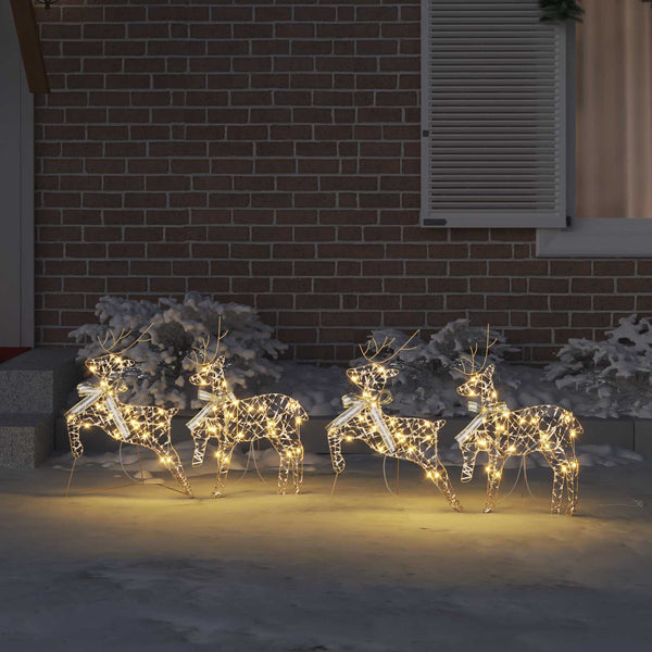 LED Rentiere Gold 4er Set