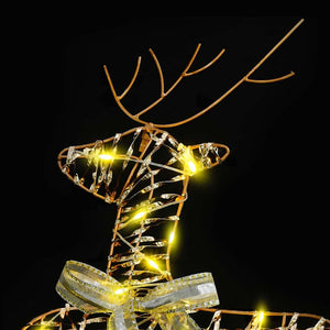 LED Rentiere Gold 6er Set
