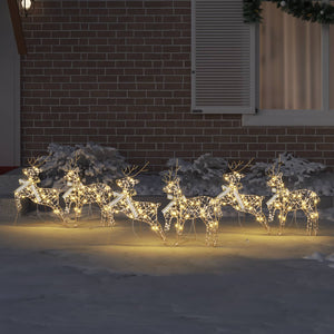 LED Rentiere Gold 6er Set