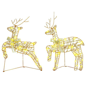 LED Rentiere Gold 6er Set