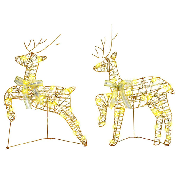 LED Rentiere Gold 6er Set