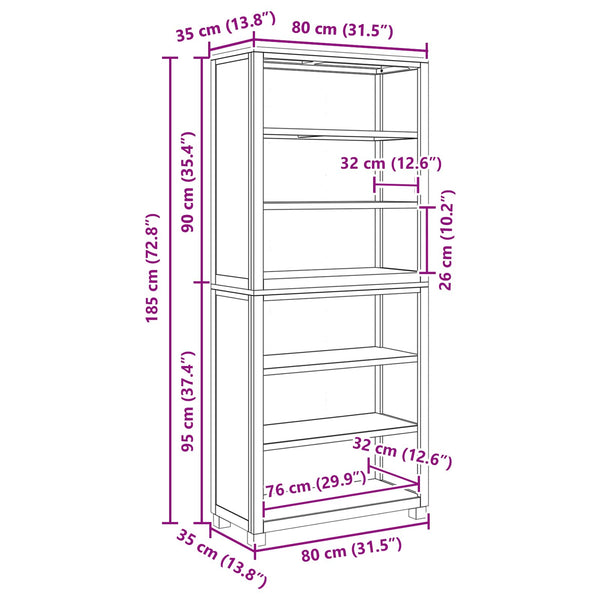 Aufbewahrungsmöbel Set Braun Holzwerkstoff