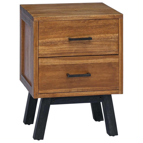 Nachttisch Teakholz Massiv 40x35x55 cm