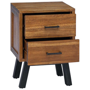 Nachttisch Teakholz Massiv 40x35x55 cm