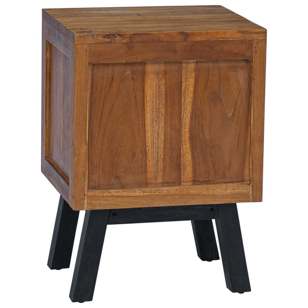 Nachttisch Teakholz Massiv 40x35x55 cm
