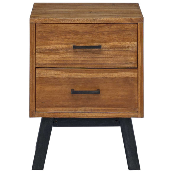 Nachttisch Teakholz Massiv 40x35x55 cm