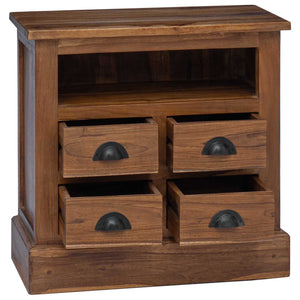 Teak Aufbewahrungsschrank Naturholz 60cm