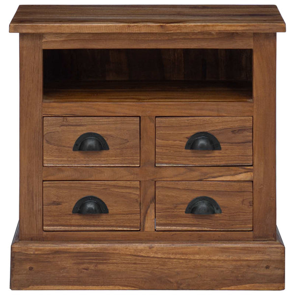 Teak Aufbewahrungsschrank Naturholz 60cm
