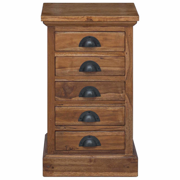 Teak Kommode mit Schubladen, 35x30x60 cm
