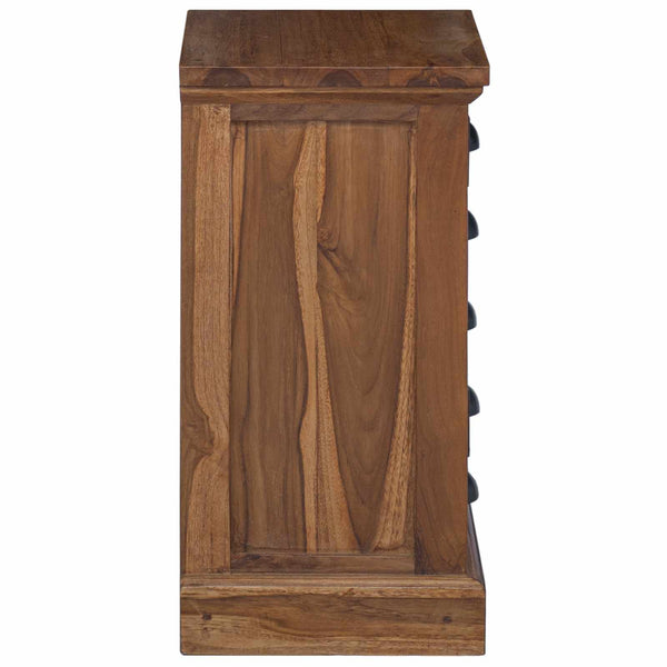 Teak Kommode mit Schubladen, 35x30x60 cm