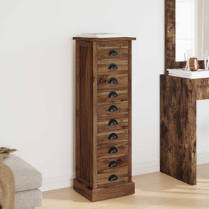 Massivholz Teak Kommode mit Schubladen