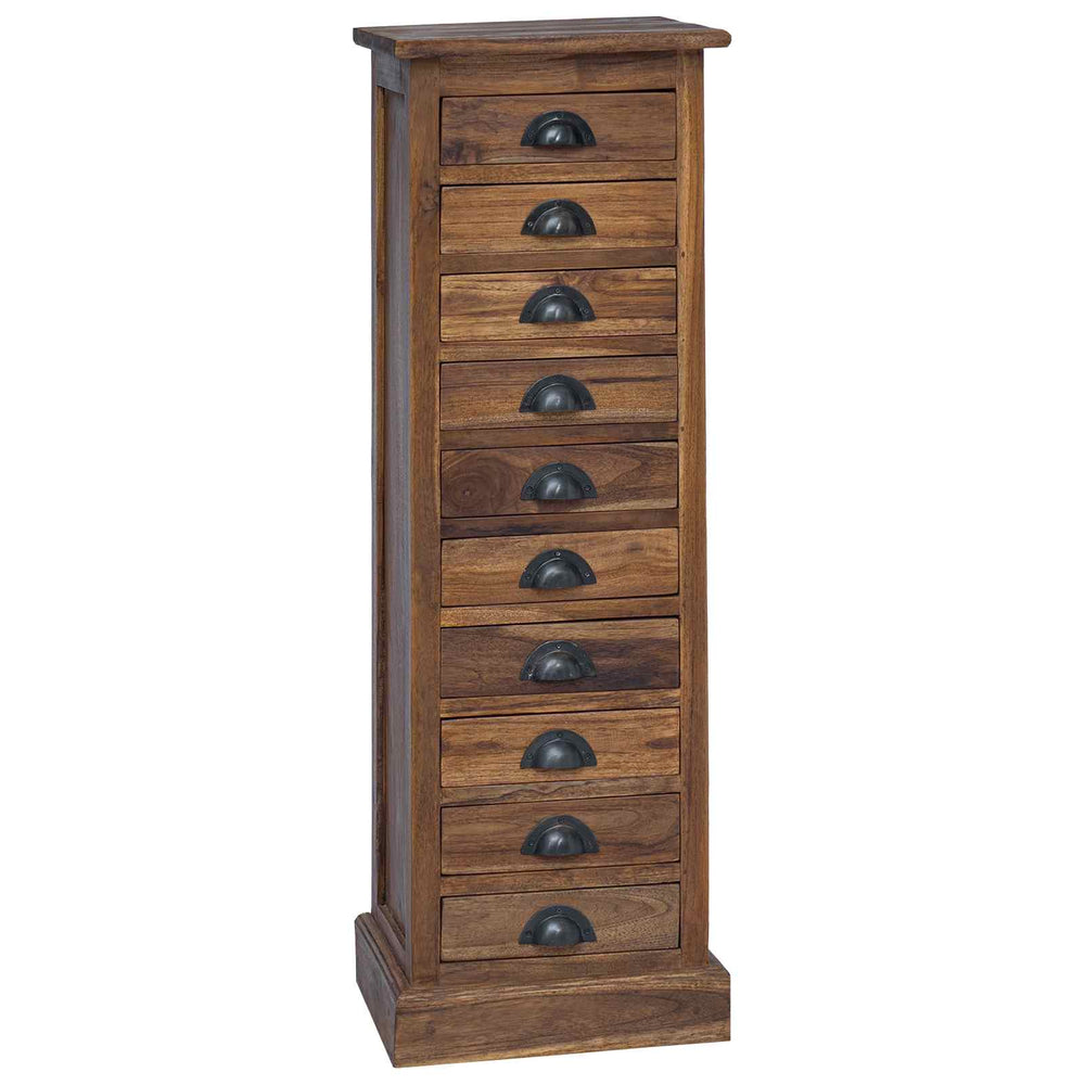 Massivholz Teak Kommode mit Schubladen