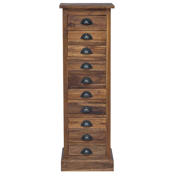 Massivholz Teak Kommode mit Schubladen
