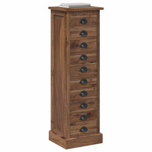 Massivholz Teak Kommode mit Schubladen