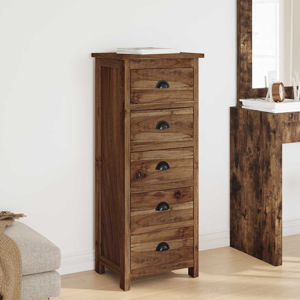 Teak Kommode mit Schubladen, Naturholz