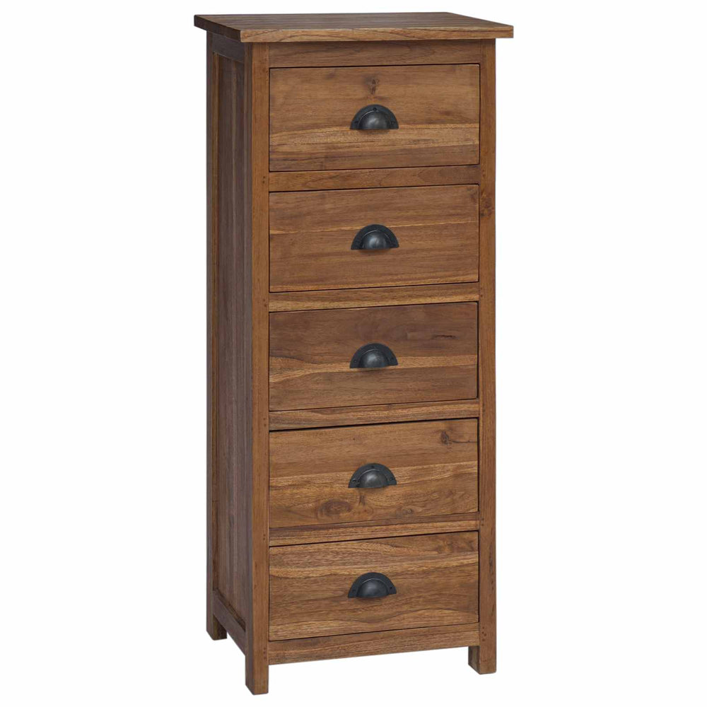 Teak Kommode mit Schubladen, Naturholz