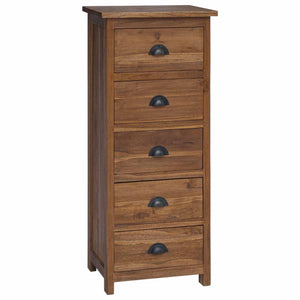 Teak Kommode mit Schubladen, Naturholz