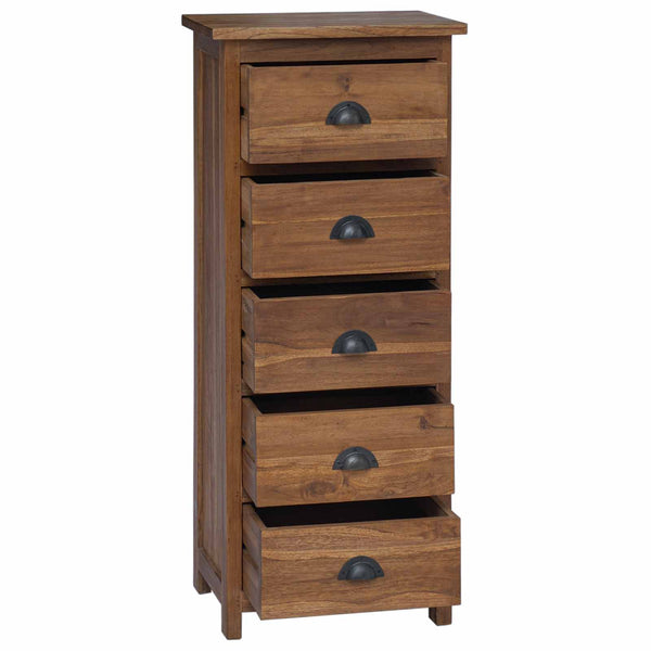Teak Kommode mit Schubladen, Naturholz