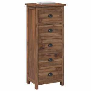 Teak Kommode mit Schubladen, Naturholz