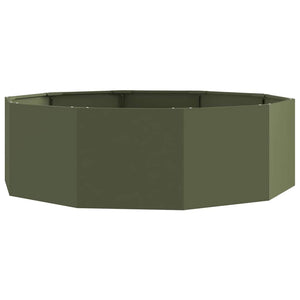 Stahl Pflanzkübel Olive Grün 120x120x35cm