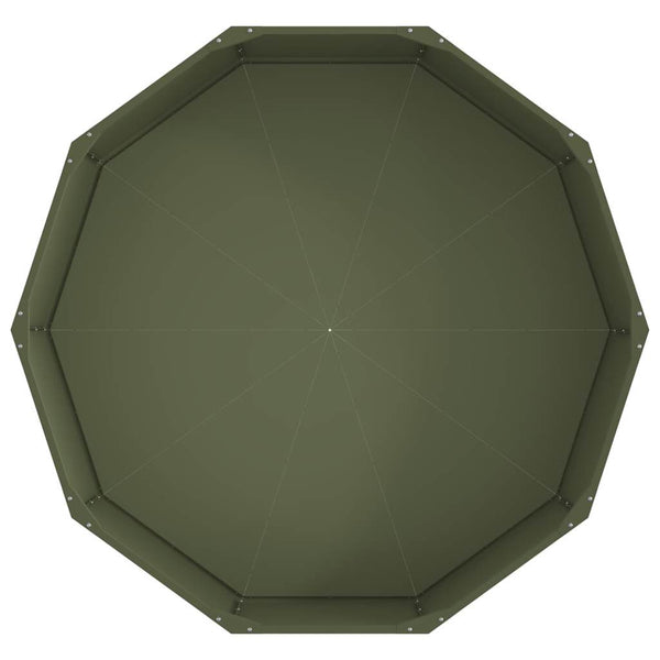 Stahl Pflanzkübel Olive Grün 120x120x35cm