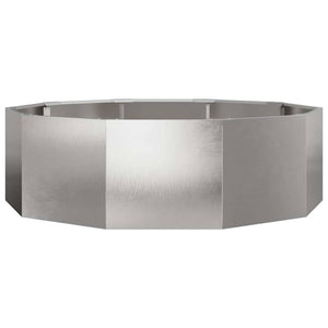 Edelstahl Pflanzkübel Silber 120x120x35cm
