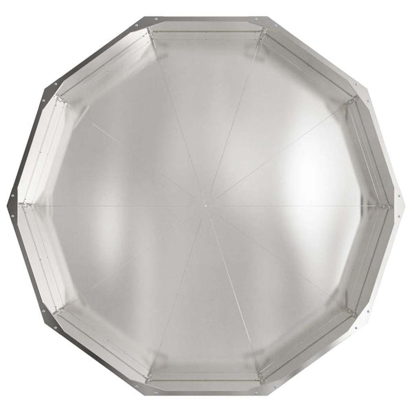 Edelstahl Pflanzkübel Silber 120x120x35cm