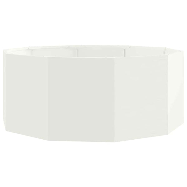 Weißer Stahl Pflanzkübel 90x90x35cm