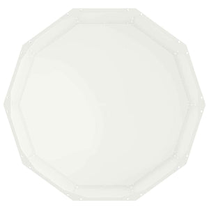 Weißer Stahl Pflanzkübel 90x90x35cm