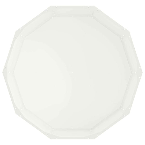 Weißer Stahl Pflanzkübel 90x90x35cm