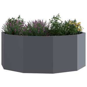 Anthrazit Pflanzkübel Stahl 90x90x35cm